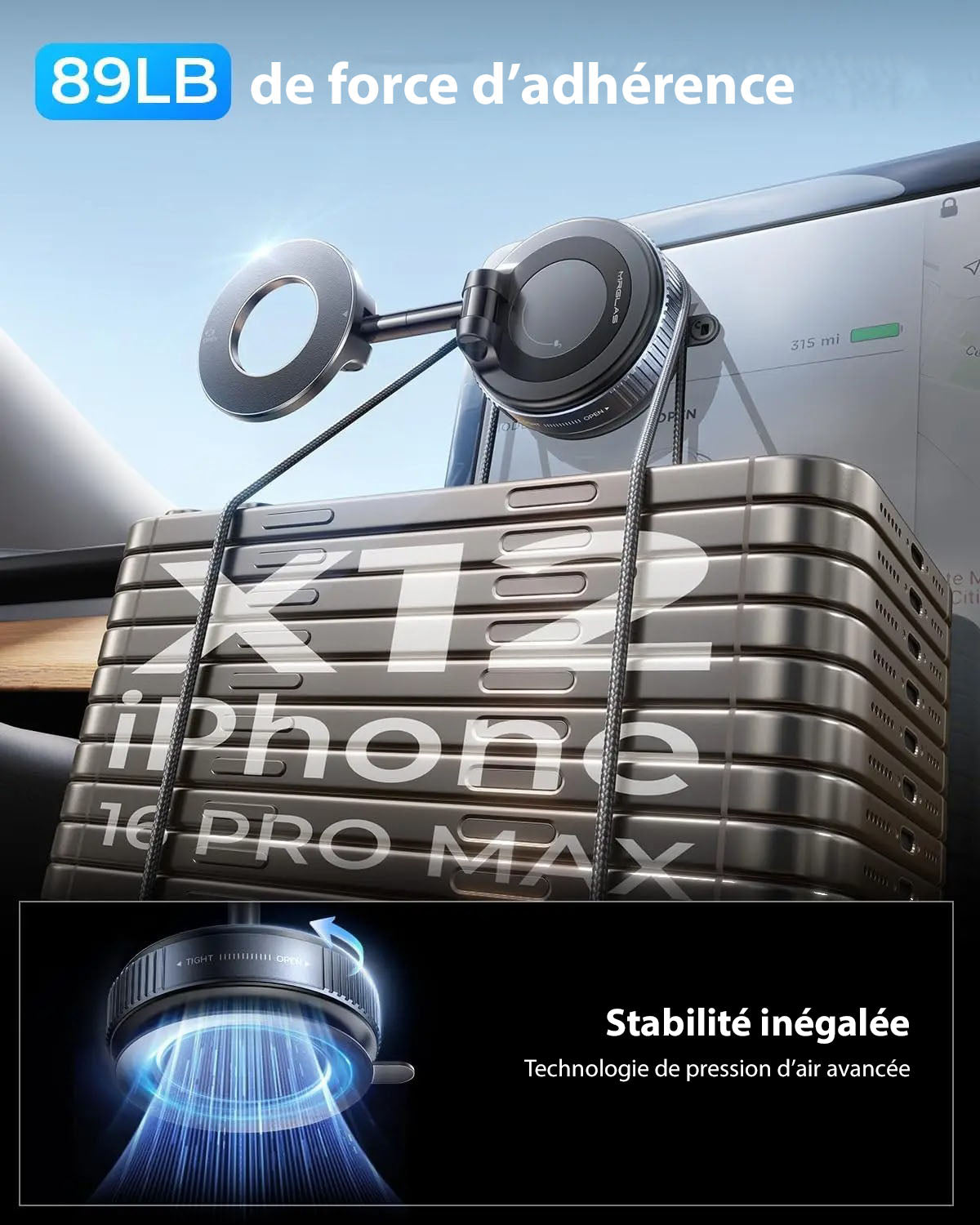 Mag Pro – Support magnétique ultra-stable pour smartphone